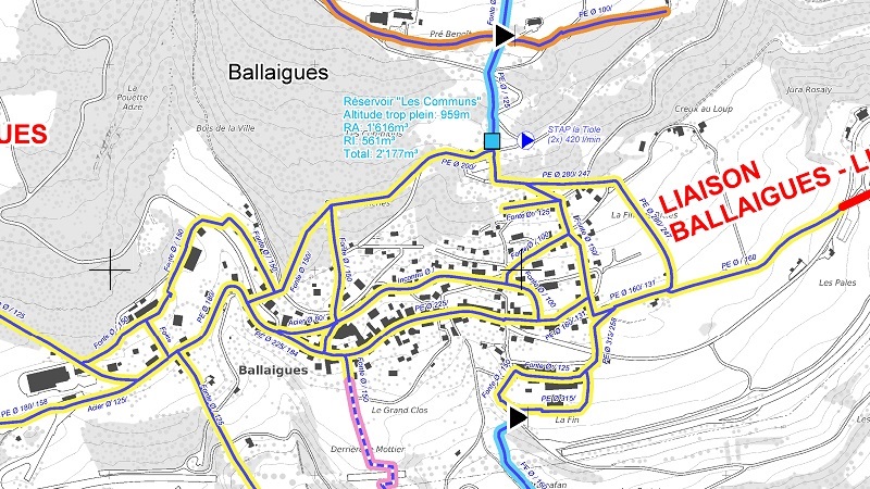 Etude régionale de la distribution d'eau